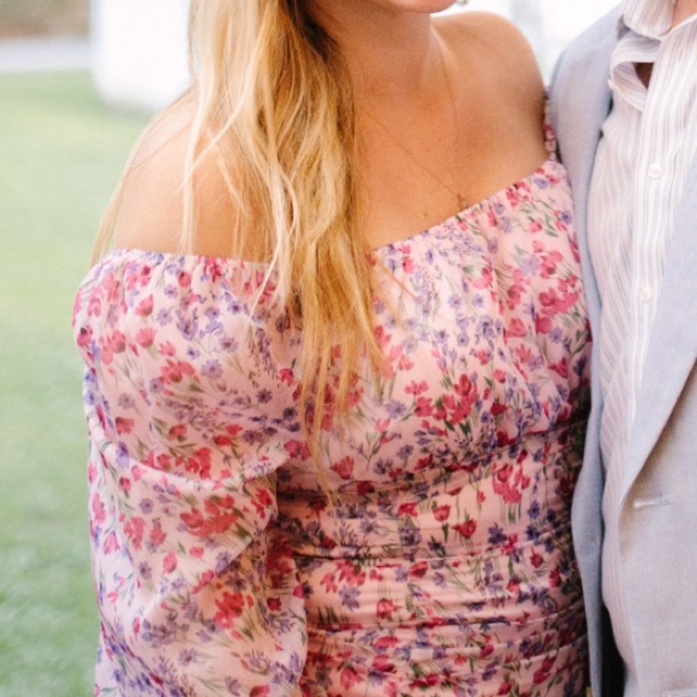 Floral Puff Sleeve Dress - Picture 8 of 10